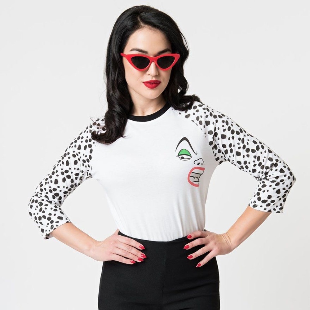 Cakeworthy Cruella De Vil Disney Raglan